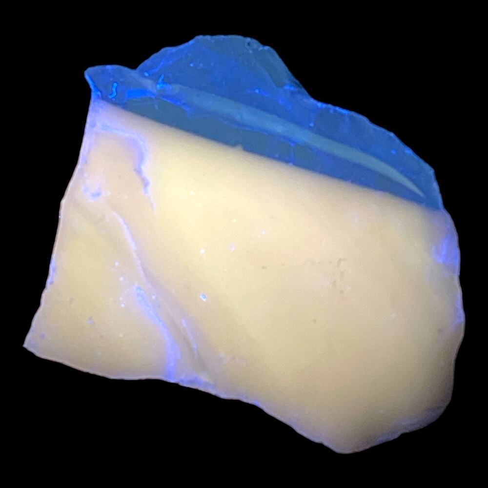 Milk Glass Cobalt Blue Art‎ Glass Cullet Glowing Uranium #4GX36